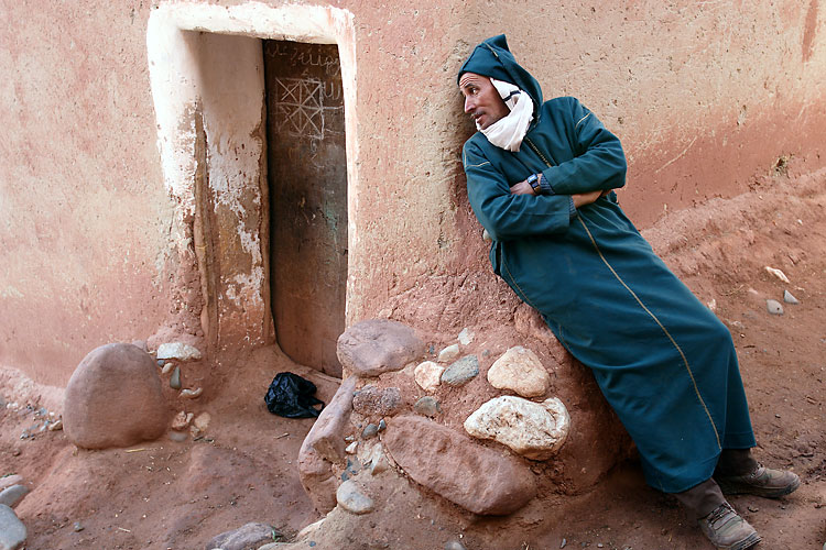 写真 モロッコ アトラス山脈の村